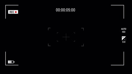 Camera recording screen overlay with alpha channel 4K