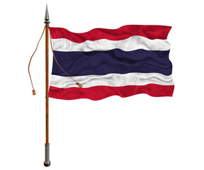 National flag of Thailand. Background  with flag  of  Thailand
