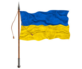 National Flag of Ukraine. Background  with flag  of Ukraine