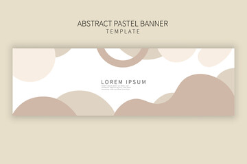 colorful pastel color banner template background