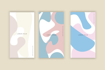 colorful pastel color banner template background