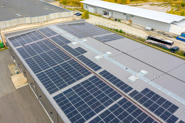 Tier III carrier neutral data center. Solar panels