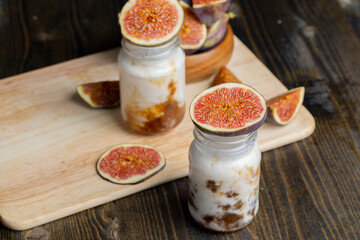 delicious yogurt with the taste of figs
