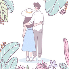 Men and women who show love for each other