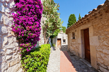 Fototapeta premium Dorf Eze in der Cote d' Azur, Mittelmeer, Frankreich