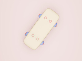 cartoon, 3D, skateboard