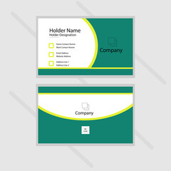 business card template and vector template. Modern business card design.
