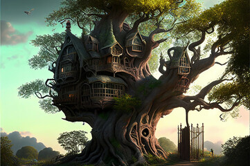 fantasy tree house
