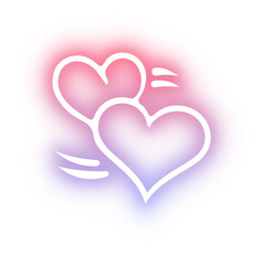Collection of Heart neon