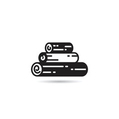 firewood icon on white background