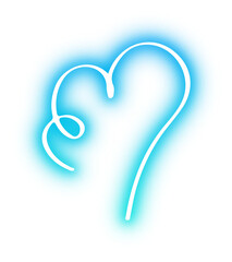 Collection of Heart neon
