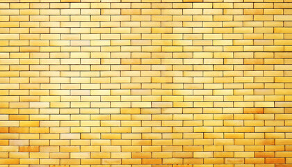 The old yellow brown brick wall background is an abstract pattern background. 
Floor above and below, gradient vignetting (panorama)
With copy space.