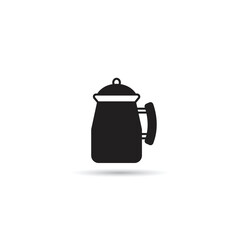 kettle icon on white background