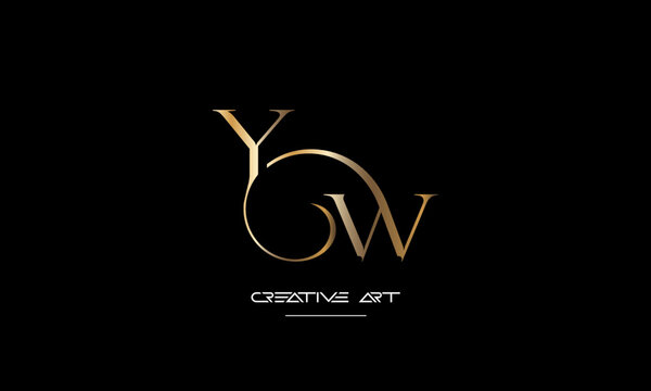 WY, YW, W, Y abstract letters logo monogram