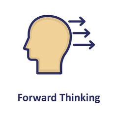 Ambitious, forward thinking  Vector Icon which can easily modify or edit

