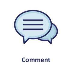 Chat balloon, chat bubble  Vector Icon which can easily modify or edit

