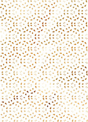 abstract brown ornament of petals on a white background vector