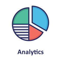 Analytics, diagram chart Vector Icon which can easily modify or edit

