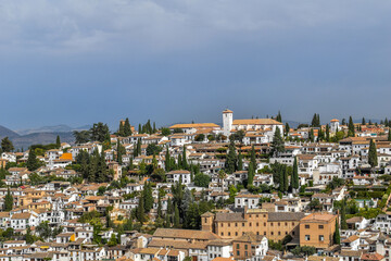 Fototapeta na wymiar Andalucía White Hill Town
