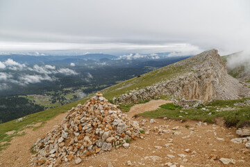 Randonnée dans le parc naturel régional du Vercors, France en été. Gresse en Vercors.
