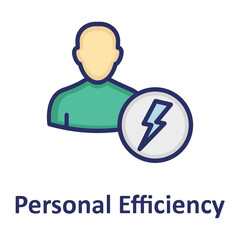 Efficiency, employee Vector Icon which can easily modify or edit

