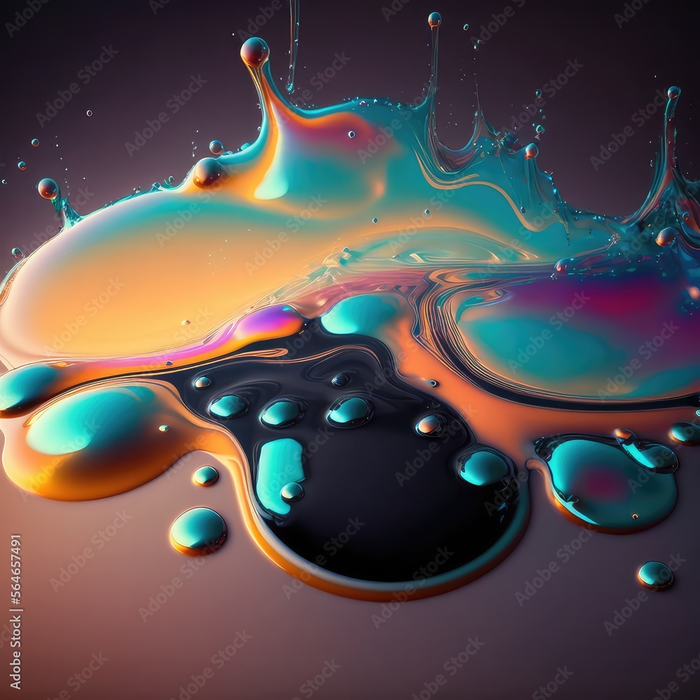 Wall mural Liquid Paint Splash Background