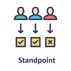 Opinion, perceptive Vector Icon which can easily modify or edit
