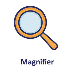 Loupe, magnifier Vector Icon which can easily modify or edit
