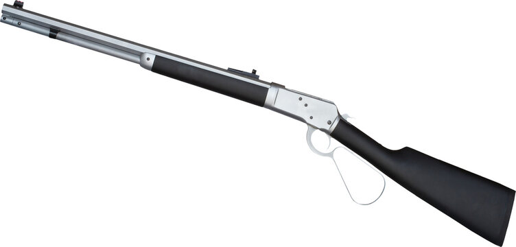 Lever action rifle with octagonal barrel