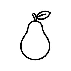 pear fruit icon vector design template simple and modern