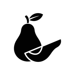 pear fruit icon vector design template simple and modern