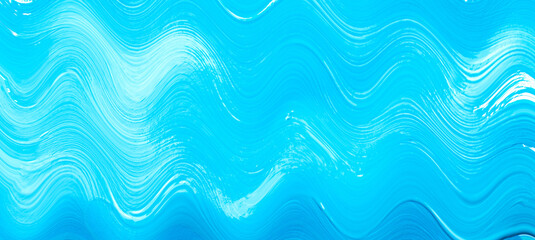 Obraz premium Abstract acrylic blue painted background. Fluid art texture