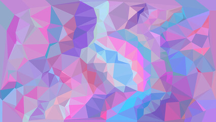 Fantasy dream cute polygons art background