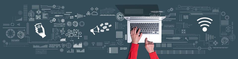 Concept of email marketing