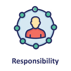 Fototapeta premium Authority, control Vector Icon 