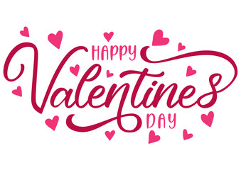 Fototapeta na wymiar Happy Valentines day with hearts ready for tshirt print svg and cricut files.