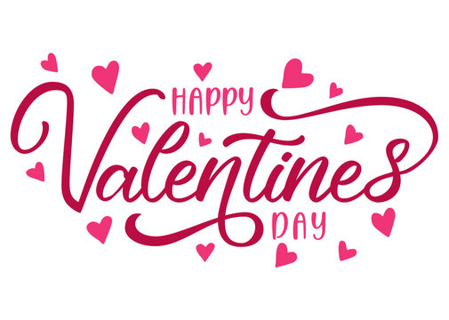 Happy Valentines Day With Hearts Ready For Tshirt Print Svg And Cricut Files.