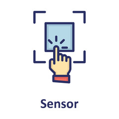 Biometric, finger Vector Icon

