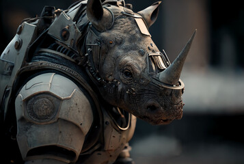 A Rhino Soldier of the Future: The Next Generation of Combat. Generative AI