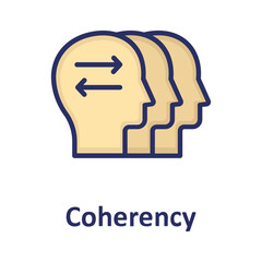 Coherency, orderliness Vector Icon
