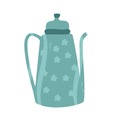 patterned traditional teapot