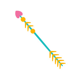 colored arrow sign hand drawn