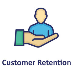 Consumer, customer retention Vector Icon
