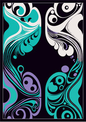  Frames and Backgrounds,  Decorative Ornaments,  Psychedelic Colors