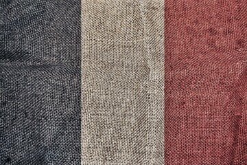 Silk texture flag of France