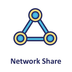 Network share, share Vector Icon

