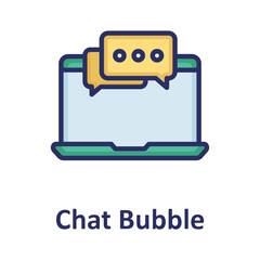 Chat bubble, chatting Vector Icon
