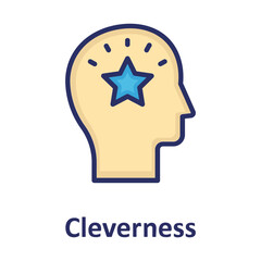 Bright, cleverness Vector Icon
