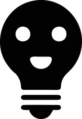 Idea icon symbol illustration vector image, creative bulb design illustration