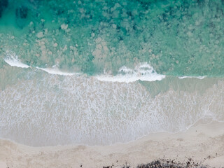 Beautiful Dawn Beach from above - Aerial beach 
